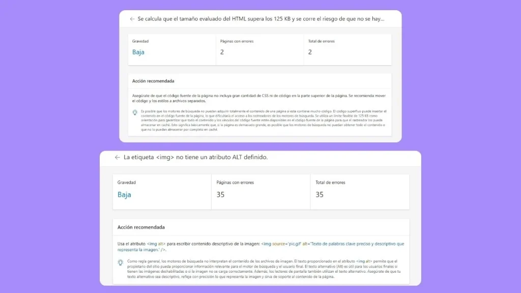 Recomendaciones de Bing gravedad baja
