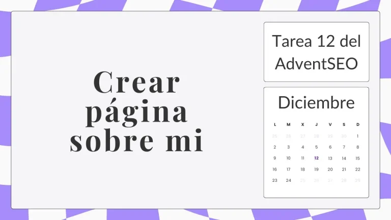Crear página sobre mí