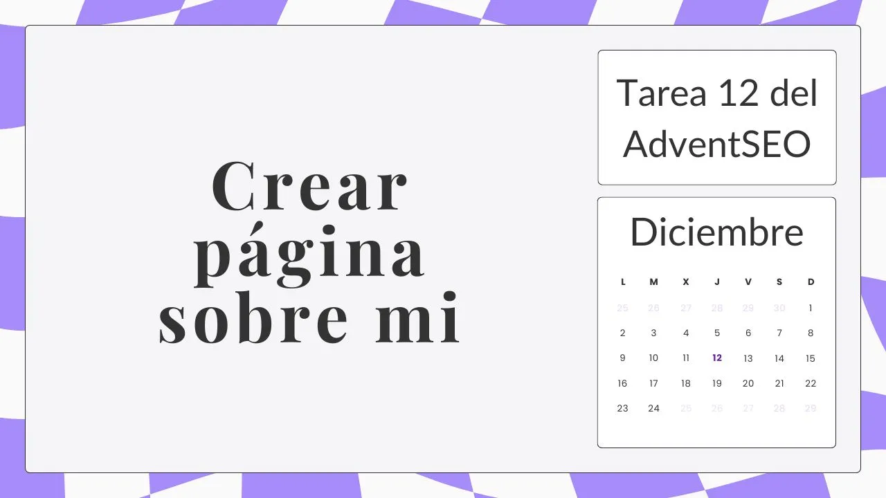 Crear página sobre mí