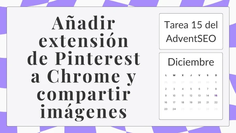Añadir extensión de Pinterest a Chrome