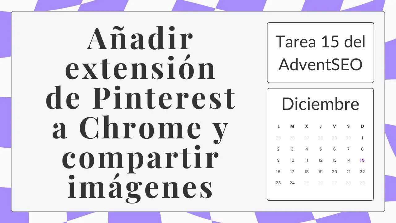Añadir extensión de Pinterest a Chrome