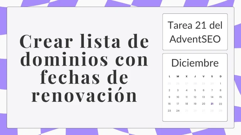 Crear lista de dominios